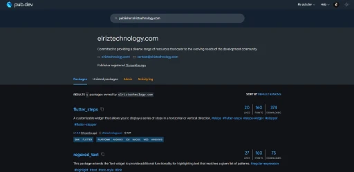 Pub.dev Packages preview